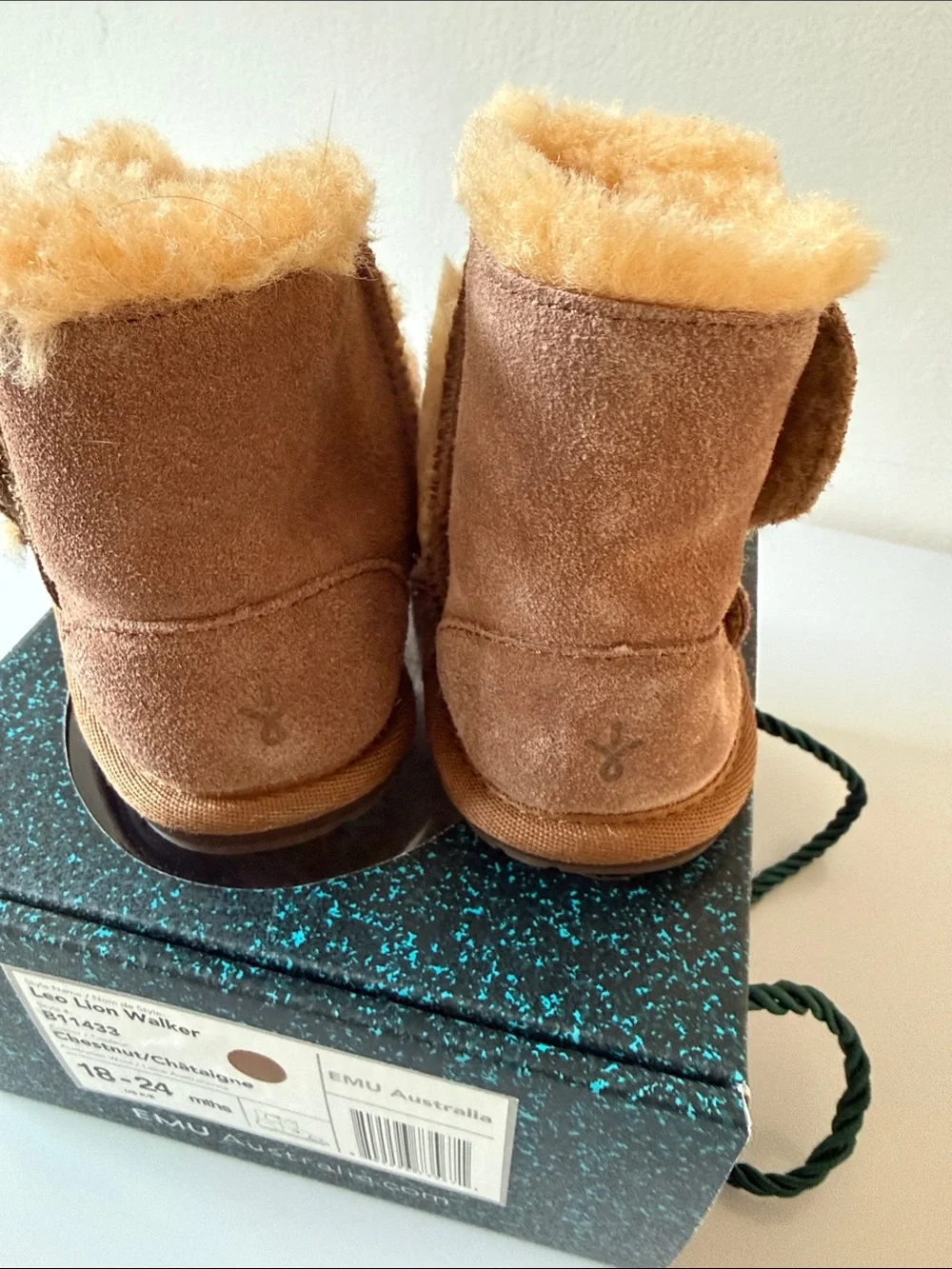 Emu Kids Brown Lion Slipper Boots